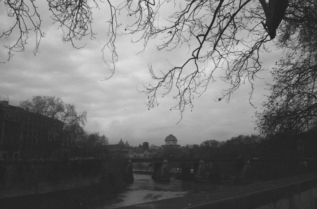 Rome on 35mm film in black and white